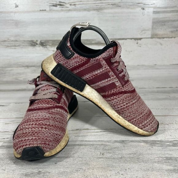 Adidas Women's NMD R1 Running Shoes Burgundy Size 7 - Picture 6 of 8